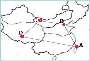 《中國的地理差異》地理同步測試5