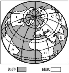 《第一節(jié)大洲和大洋》地理測試題8