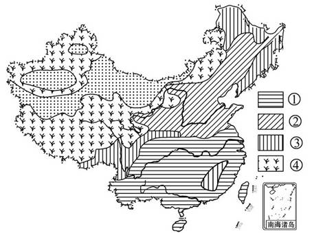 八年級地理《中國的自然資源》檢測題1