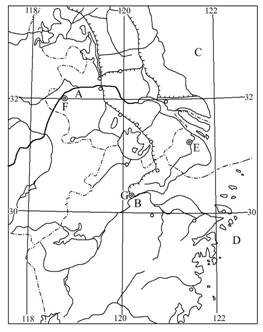 《“魚米之鄉(xiāng)”──長江三角洲地區(qū)》地理同步測試3
