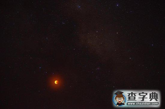 南極中山站極夜時拍攝月全食2