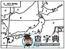 初中地理讀圖訓(xùn)練題4