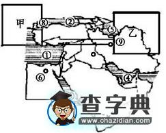 初中地理讀圖訓(xùn)練題10