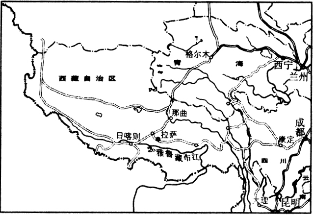 中考地理輔導(dǎo)：中國的鐵路和公路--反饋練習(xí)3