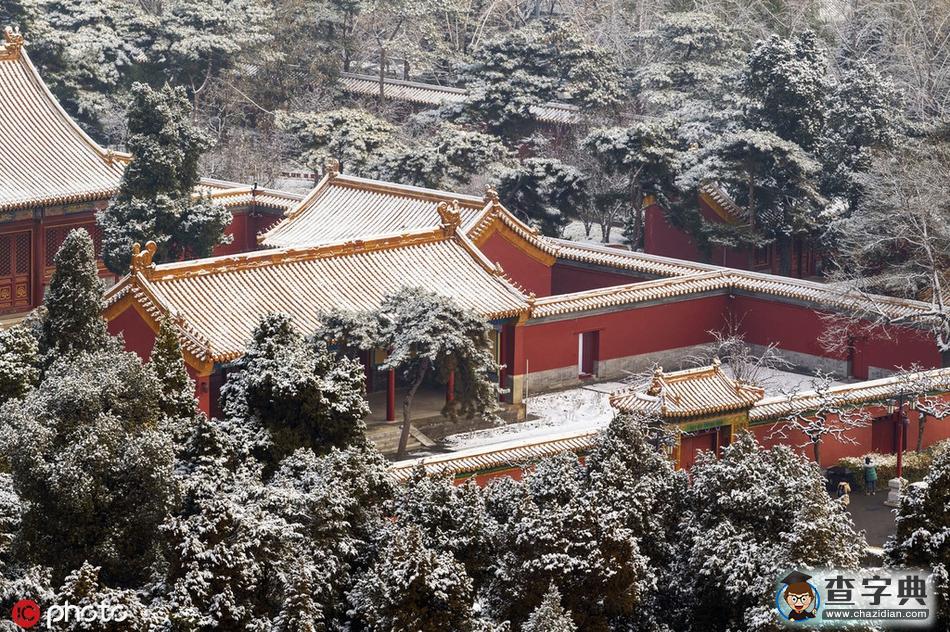 登高景山眺望北京故宮下雪，紫禁城就驚艷了全世界6