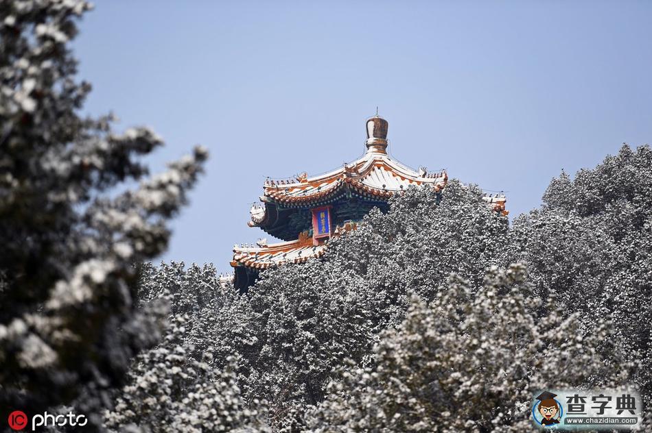 登高景山眺望北京故宮下雪，紫禁城就驚艷了全世界1