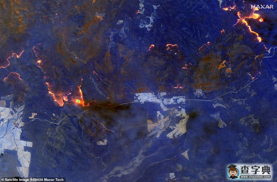 衛(wèi)星圖像呈現澳大利亞火災真實場景3