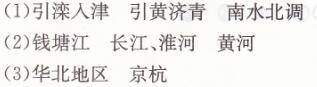 人教版八年級上冊地理第三章第三節(jié)水資源長江作業(yè)本答案1