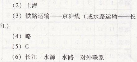 人教版八年級下冊地理第七章綜合學習與評價南方新課堂答案3