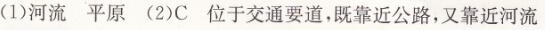 人教版七年級(jí)上冊(cè)地理第四章第三節(jié)人類的聚居地——聚落（一）長(zhǎng)江作業(yè)本答案1