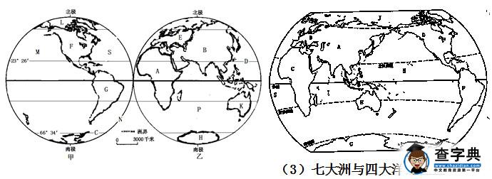 2014中考地理復(fù)習(xí)大綱：海陸分布