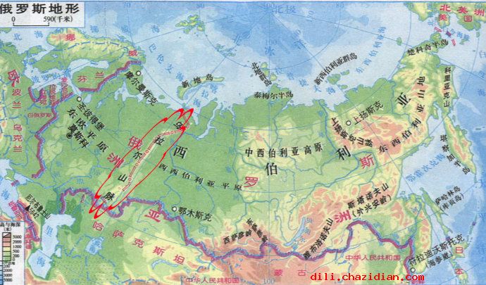 烏拉爾山脈的五個(gè)地段介紹