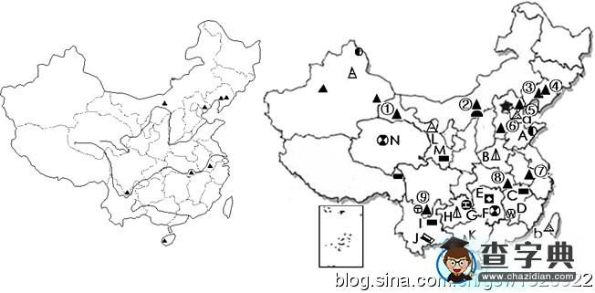 中國(guó)地理核心填圖：資源和能源2