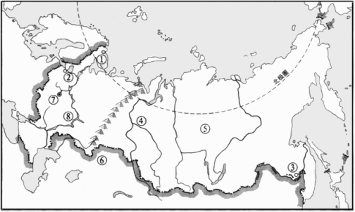 中國(guó)地圖版地理八年級(jí)下冊(cè)練習(xí)題